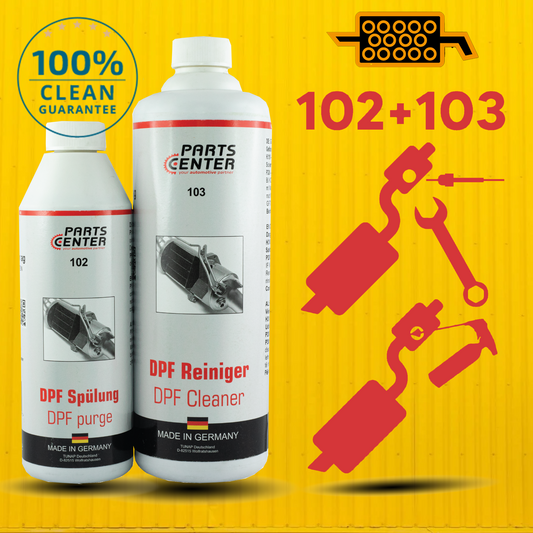 СЕТ за чистење за DPF 100% CLEAN (102 + 103 Parts-Center)